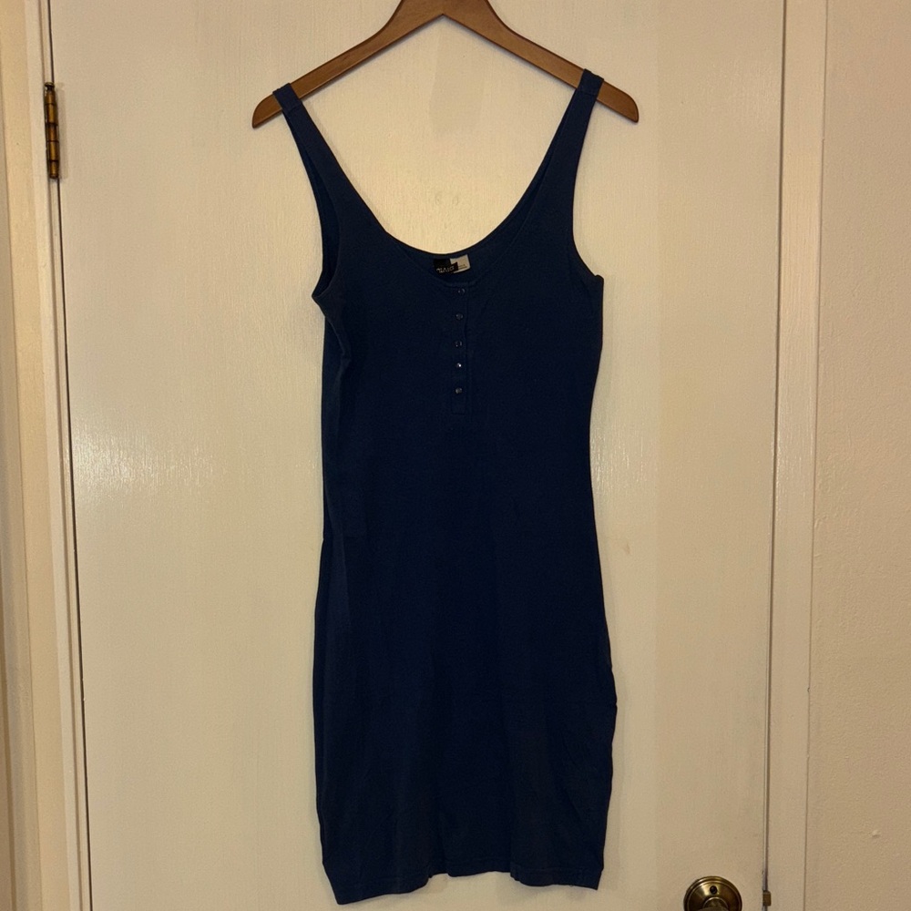Divided Deep Blue Top